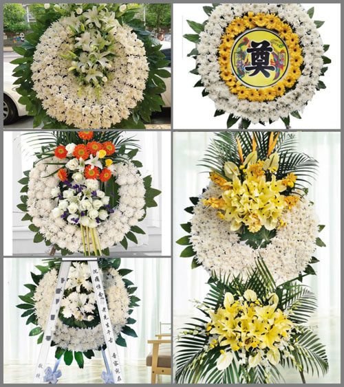 山西大同新荣区破鲁堡乡花圈速递